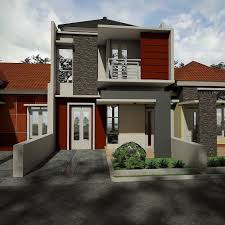 Desain Rumah Minimalis 2 Lantai Dengan Warna Cat Abu Abu Dan Cokelat Ditambah Taman Minimalis Rumah Minimalis Desain Rumah Home Fashion