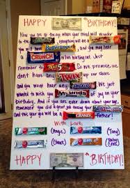 Birthday Poster Board Ideas With Candy 50th Birthday Candy Card Candy Birthday Cards Candy Bar Cards Candy Cards