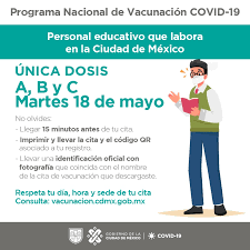 Registro y seguimiento exclusivo para el personal de salud que labora en hospitales covid, ingresas tu curp y tu correo electrónico. Gobierno Cdmx On Twitter Hoy Inicia El Programa Nacional De Vacunacion Para Personas Que Laboran En El Sector Educativo Este Martes Corresponde A Las Letras ð€ ð Y ð‚