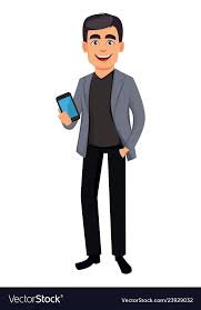Handsome Business Man Cartoon Character Vector Image On Vectorstock Business Cartoons Cartoon Man Cartoon Characters
