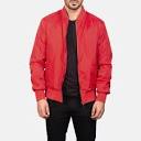 Men's Zack Red Bomber Jacket
