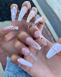 Mainly, the chemicals used to apply them are bad for your health and can do serious luckily there are some alternatives. Riya S Nail Salon On Instagram Glo With Or Watch Me Glo Riyanailsalon Color 031 11 Swag Nails Nails Design With Rhinestones Bling Acrylic Nails