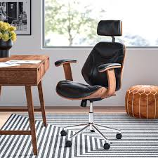 Sofia Executive Chair Allmodern Modern Office Chair Best Office Chair Wood Office Chair