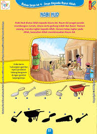 Download Gratis Worksheet Nabi Hud Buku Anak Belajar Lembar Kerja
