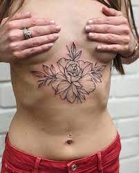 Big Floral Sternum Tattoo Tattoos Sternum Tattoo Little Tattoos
