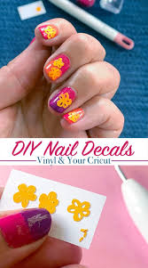Twinkled t carries the largest selection of nail vinyls in the world. Easy Diy Floral Nail Decals With Vinyl And Cricut 100 Directions