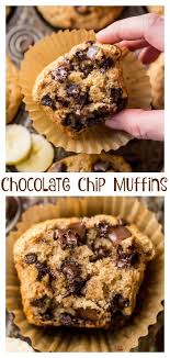 Healthy Banana Chocolate Chip Muffins Recipe Banana Chocolate Chip Muffins Healthy Banana Chocolate Chip Muffins Chocolate Chip Muffins