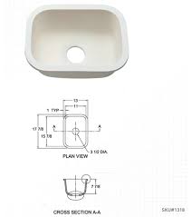 hi macs integrated sinks