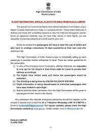 You can make enquiries about indian embassy, indian consulate, indian visa services, indian passport through the indian government official website. India In Malaysia On Twitter Indian Nationals Stranded In Malaysia May Note D Revised Flight Schedule 9 23 June Under Vandebharatmission It Is Reiterated That Air India Has Nominated Only Oscar Holidays Sdn Bhd