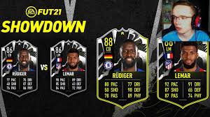 Here's the cheapest solution to complete showdown antonio rüdiger sbc right now, according to futbin, a website that specializes in fifa content. Showdown Sbc Rudiger Vs Lemar Youtube