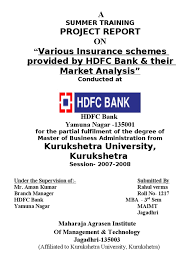 Once the documents have been verified, the bank will get in touch with you. Project Report On Hdfc Bank Pdf