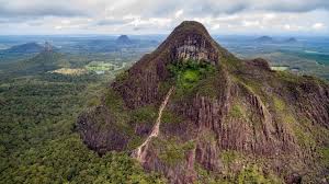 Aerial Image Of Mount Beerwah And Other Glasshouse Mountains On The Sunshine Coast Qld Aerial Images Glasshouse Mountains Aerial