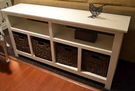 A Console Sofa Table With Storage Is The Important Part Of The Furniture Darbylanefurniture Com In 2020 Diy Sofa Table Diy Pallet Sofa Sofa Table With Storage