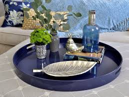 Navy Love It Up Decor Ottoman Tray Tray Decor Ottoman Decor