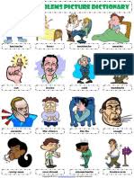 Illness, sickness, injuries, aches and pains. Places In A City Pictionary Poster Worksheet