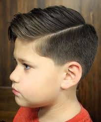 Boys curly fringe with faded sides. Pin On Boy Haircuts