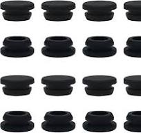Tugermoola 16PCS 3/4" Rubber Plug for Round Holes Black Hole ...