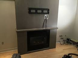 Tv Wall Mount Installation With Wire Concealment Over Fireplace