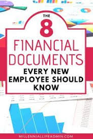 The 8 Financial Terms And Documents Every New Employee Needs To Know Financial Documents New Employee Job Search Motivation