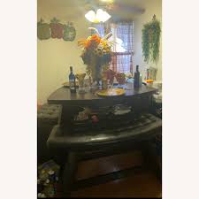 Sutton rowe fillmore 7 pc. 4 Piece Triangular Dining Set High Table Aptdeco