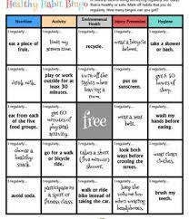 Free priintable and customizable activities for children for a variety of themes. Healthy Habit Bingo Health And Physical Education Health Activities Healthy Habits