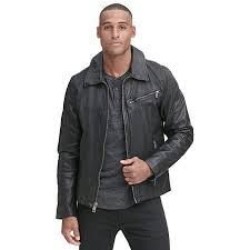 Wilsons Leather Mens Vintage Shirt Collar Leather Jacket W Zippered Cuffs Review Mens Vintage Shirts Collar Leather Jacket Leather Jacket