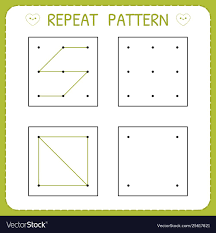 Repeat Pattern Preschool Worksheet For Practicing Motor Skills Workin In 2020 Preschool Worksheets Pattern Worksheets For Kindergarten Educational Games Kindergarten