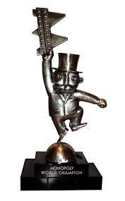 Monopoly World Championship Trophy Bennett Awards Custom Sculpture Awards Unique Recognition Trophies