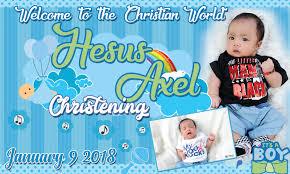 The most important thing in a graphic designer is to use all the details and information that the client gave to you is a more important factor that you must accomplish. Simple But Cute Tarpaulin Design For Christening