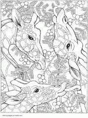 Realistic images of wild animals and mythical carousel favorites are more intricate, suiting older kids and adults. 100 Animal Coloring Pages For Adults Difficult