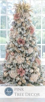 Pink Christmas Tree With Gold Decor Elegant Christmas Trees Rose Gold Christmas Tree Christmas Tree Inspiration