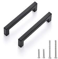 Ravinte 30 Pack 5 Inch Kitchen Square Cabinet Handles Matte Black Cabinet Pulls Black Drawer Pulls Kitch In 2020 Black Cabinet Handles Cabinet Handles Cupboard Handles