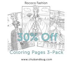 Free printable dress coloring pages. Dress Coloring 3 Pack Of Rococo Dresses Coloring Pages Chub And Bug Illustration Wall Art And School Supplies For Kids And Babies