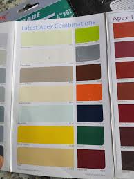 Asian paints apex shade card has a large variety of colors refreshing colors like cream, pink orchid, apricot, peach, sapphire, white, grey leaf, grey palace and much more. Asian Paint Ace Apex Pankaj Hardware And Electric Store Facebook