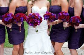 Spring weddings mean endless options when it comes to flowers—it is bloom season, after all. Flowers Boquette Red Purple Wedding 49 New Ideas