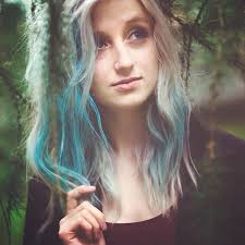 me#blue#hair#girl#out#side#park#nature#blonde#me#myself#prague#czech