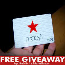 Macy's gift card is fast, fun way to show someone you care. Win A 100 00 Macy S Gift Card Julie S Freebies