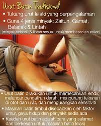 Urutan batin adalah satu kaedah untuk mengembalikan kesihatan batin lelaki. Rahsia Lelaki Hebat å¸–å­ Facebook