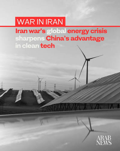 China is poised to benefit from the Iran war as global energy disruptions  accelerate a shift away from fossil fuels and toward clean technologies and  renewable power, industries that China dominates. Read
