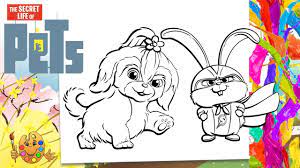 The secret life of pets characters can do that for sure. Coloring The Secret Life Of Pets 2 Daisy And Snowball Coloring Book Pages Youtube