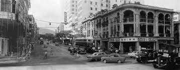 ca 1950s junction of nathan road and jordon road right building is now 242 nathan road national court 立信大廈 history pictures old photos photo