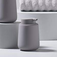 Bathroom bins with best price guarantee. Nova One Soap Dispenser Gull Grey Modern Quests