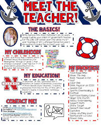 Meet The Teacher Newsletter Nautical Theme Red White And Blue Editable Perfect For All Grade Lev Nautical Classroom Nautical Classroom Theme Meet The Teacher