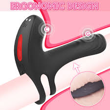 Remote Control Dual Penis Ring Vibrating Cock Ring