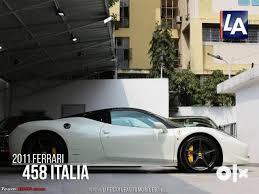 Thousands of trusted new and used ferrari for sale in dubai, price starting from 225,000 aed. Used 2011 Ferrari 458 Italia For Sale At Rs 2 25 Crore Team Bhp