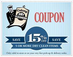 Maybe you would like to learn more about one of these? Colony Dry Cleaners Coupons Promotions Colony Dry Cleaners