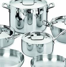 Oven safe to 500 degrees so you can cook on stovetop, in oven, or under broiler. Amazon Com Cuisinart French Classic Tri Ply Stainless 10 Piece Cookware Set Home Kitchen