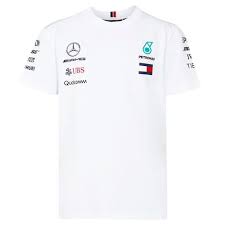 Mercedes Benz Amg Petronas Kids White Authentic 2018 F1 Team T Shirt Golf T Shirts T Shirt Team T Shirts