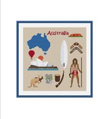 Australia Cross Stitch Pattern Australian Cross Stitch Chart Etsy In 2021 Cross Stitch Travel Map Cross Stitch Cross Stitch Patterns