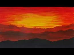 Free for commercial use no attribution required high quality images. Acrylic Painting Sunset On The Mountains Landscape Painting Youtube